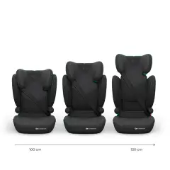 Seggiolino Auto Kinderkraft Junior Fix 2 Plus I-size Black 100-150cm - bambini 100-150 cm (4-12 anni)