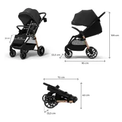 Passeggino Kinderkraft Grande 2 Beige Compatto 22kg - passeggini