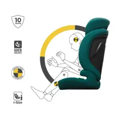 Seggiolino auto Kinderkraft Comfort Up 2 Plus I-Size Green 76-150cm - bambini 76-150 cm (15m-12anni)