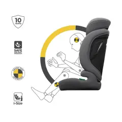 Seggiolino auto Kinderkraft Comfort Up 2 Plus I-Size Grey 76-150cm - bambini 76-150 cm (15m-12anni)