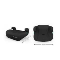 Seggiolino auto Kinderkraft Comfort Up 2 Plus I-Size Black 76-150cm - bambini 76-150 cm (15m-12anni)