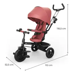 Triciclo Kinderkraft Aston 2 Plus Evolutivo Pink 9 mesi–5 anni - Tricicli e primi passi
