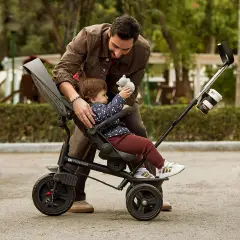 Triciclo Kinderkraft Aston 2 Plus Evolutivo Pink 9 mesi–5 anni - Tricicli e primi passi