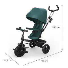 Triciclo Kinderkraft Aston 2 Plus Evolutivo Green 9 mesi–5 anni - Tricicli e primi passi