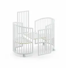 Lettino Evolutivo Forever 4 in 1 Culla Montessori Bianco-Naturale Erbesi - collezioni