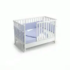 Letto Infinito Evolutivo 6in1 Bianco con Tessile Azzurro - collezioni