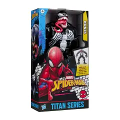 Spiderman Titan Hero Personaggio Articolato 30 Cm Venom - action figures ed accessori