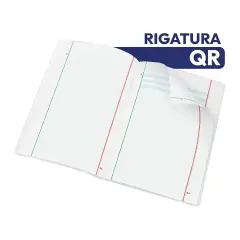Quaderno Maxi Pigna Monocromo DSA - Rigatura QR Quadretto 5 mm E Righe - Cancelleria varia