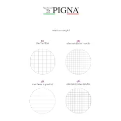 Quaderno Maxi Pigna Per Ragazzi Fantasie Assortite 80gr Rigatura 1R - Cancelleria varia