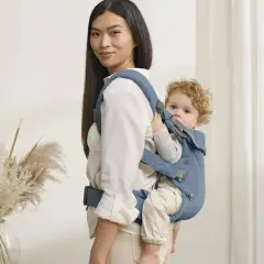 Babaybjorn Marsupio Harmony Woven Blue Melange - marsupi e zaini porta bimbo