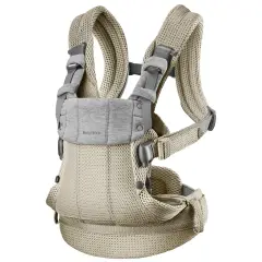Babaybjorn Marsupio Harmony 3D Mesh Grey Beige - marsupi e zaini porta bimbo