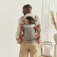 Babaybjorn Marsupio Harmony 3D Mesh Grey Beige - marsupi e zaini porta bimbo