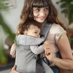 Babaybjorn Marsupio Mini 3D Mesh Grey - marsupi e zaini porta bimbo