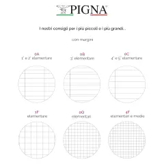 Quaderno Maxi Pigna Per Bambini Fantasie Assortite 80gr Rigatura A - Prima E Seconda Elementare - Cancelleria varia
