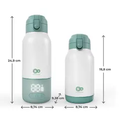ldabiberon e thermos portatile Kinderkraft GAJA 2 in 1 500 ml Green - Sicurezza e igiene