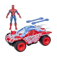 Spiderman Brand New Day Veicolo Stretch & Blast Buggy Con Personaggio - action figures ed accessori