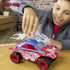 Spiderman Brand New Day Veicolo Stretch & Blast Buggy Con Personaggio - action figures ed accessori