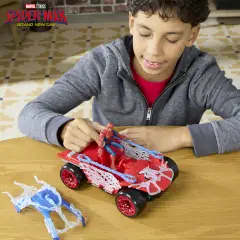 Spiderman Brand New Day Veicolo Stretch & Blast Buggy Con Personaggio - action figures ed accessori