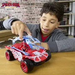 Spiderman Brand New Day Veicolo Stretch & Blast Buggy Con Personaggio - action figures ed accessori