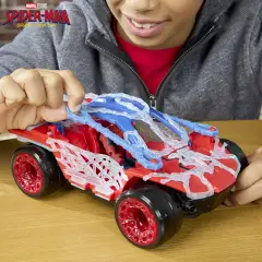 Spiderman Brand New Day Veicolo Stretch & Blast Buggy Con Personaggio - action figures ed accessori