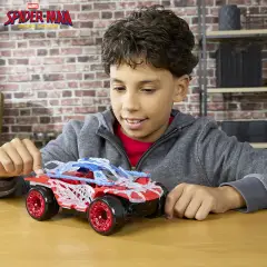 Spiderman Brand New Day Veicolo Stretch & Blast Buggy Con Personaggio - action figures ed accessori