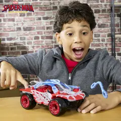 Spiderman Brand New Day Veicolo Stretch & Blast Buggy Con Personaggio - action figures ed accessori