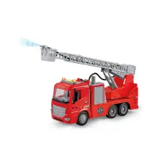 Play City - Camion Antincendio Scala Mobile  con Luci e Suoni a Frizione + Batterie - modellini