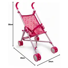 Baby Teo - Passeggino Ad Ombrello H. 50 Cm - Bambole e accessori