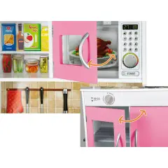 Cucina in Legno con Forno e Microonde 42x25x90H Cm - Cucine e gioco simbolico