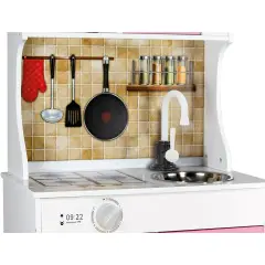 Cucina in Legno con Forno e Microonde 42x25x90H Cm - Cucine e gioco simbolico