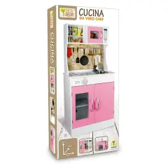 Cucina in Legno con Forno e Microonde 42x25x90H Cm - Cucine e gioco simbolico