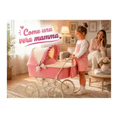 TEOREMA Baby Teo Carrozzina per Bambole in Metallo 69,5 x 42 x 89 cm - Bambole e accessori
