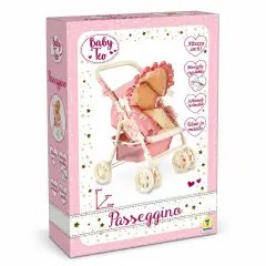 Teorema Baby Teo Passeggino Orsetto 65 cm, Schienale Regolabile - Bambole e accessori