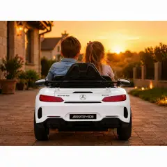 Auto Elettrica Mercedes 12V GTR AMG Bianca - auto