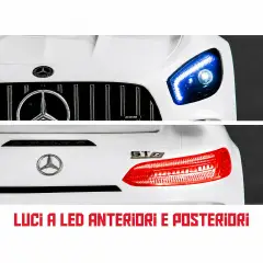 Auto Elettrica Mercedes 12V GTR AMG Bianca - auto