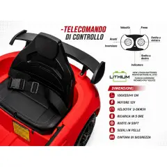 Auto Elettrica Mercedes 12V GTR AMG Rossa - auto