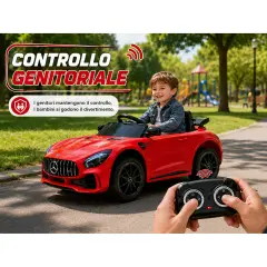 Auto Elettrica Mercedes 12V GTR AMG Rossa - auto