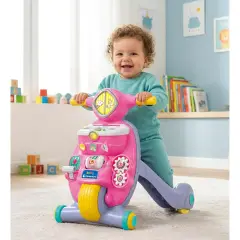 Clementoni Valentina Unicorno Scooterina Cavalcabile 2 in 1, Primi Passi 9 Mesi - Primi movimenti