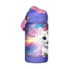 Borraccia SJ Gang Gattino 350 ml Termica Acciaio Inox - borracce