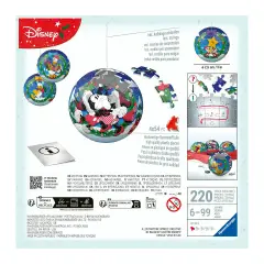 Puzzle 3D Puzzleball 54 Pezzi Disney Natale - puzzle 3d
