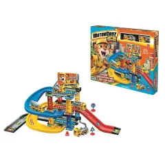 Garage Motorcast  Con 2 Automezzi Die Cast - modellini