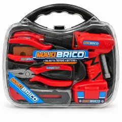Valigetta Maxi Brico con Trapano Giocattolo per Bambini - RSTOYS - Professioni e mestieri