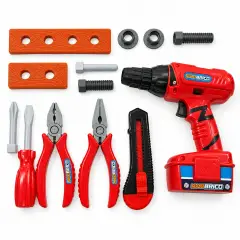 Valigetta Maxi Brico con Trapano Giocattolo per Bambini - RSTOYS - Professioni e mestieri