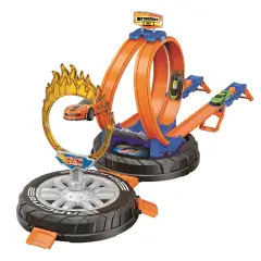 Motorcast Pista Wheels Center Pista 2 Corsie Con Lanciatore e 6 Auto - modellini