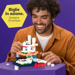 Ravensburger GraviTrax Micro Set M Rainbow, Pista per Biglie, 128 Pezzi, 8+ - Giochi di Abilità