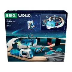 BRIO World: Grande Stazione Spaziale con Treno in Legno 3+ Anni - Costruzioni in legno