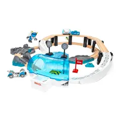 BRIO World: Grande Stazione Spaziale con Treno in Legno 3+ Anni - Costruzioni in legno