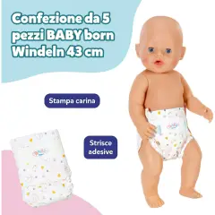 Baby Born Pannolini Pacco 5 Pezzi - Bambole e accessori