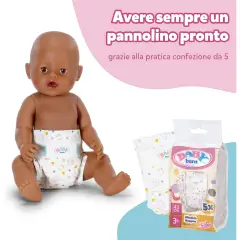 Baby Born Pannolini Pacco 5 Pezzi - Bambole e accessori