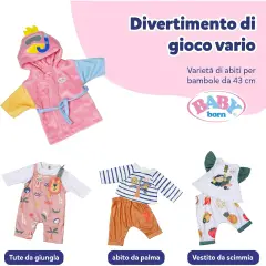 Baby Born Accappatoio Per Bambole 43cm - Bambole e accessori
